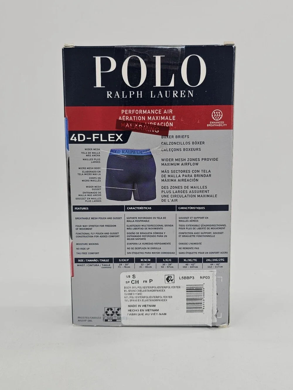 Polo Ralph Lauren 4D-Flex Performance Boxer Briefs 3 pack Men's Underwear